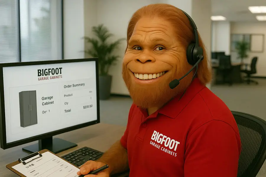 Bigfoot-ready-to-answer-questions-and take your order w