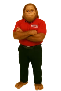 bigfoot happy with arms crossed w