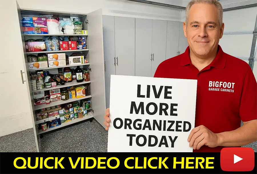 live more organized with bigfoot garage cabinets