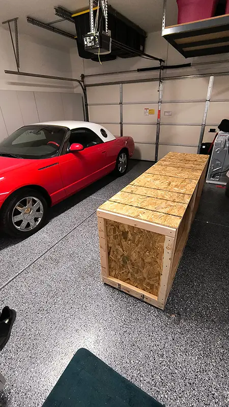 red-car-in-garage w