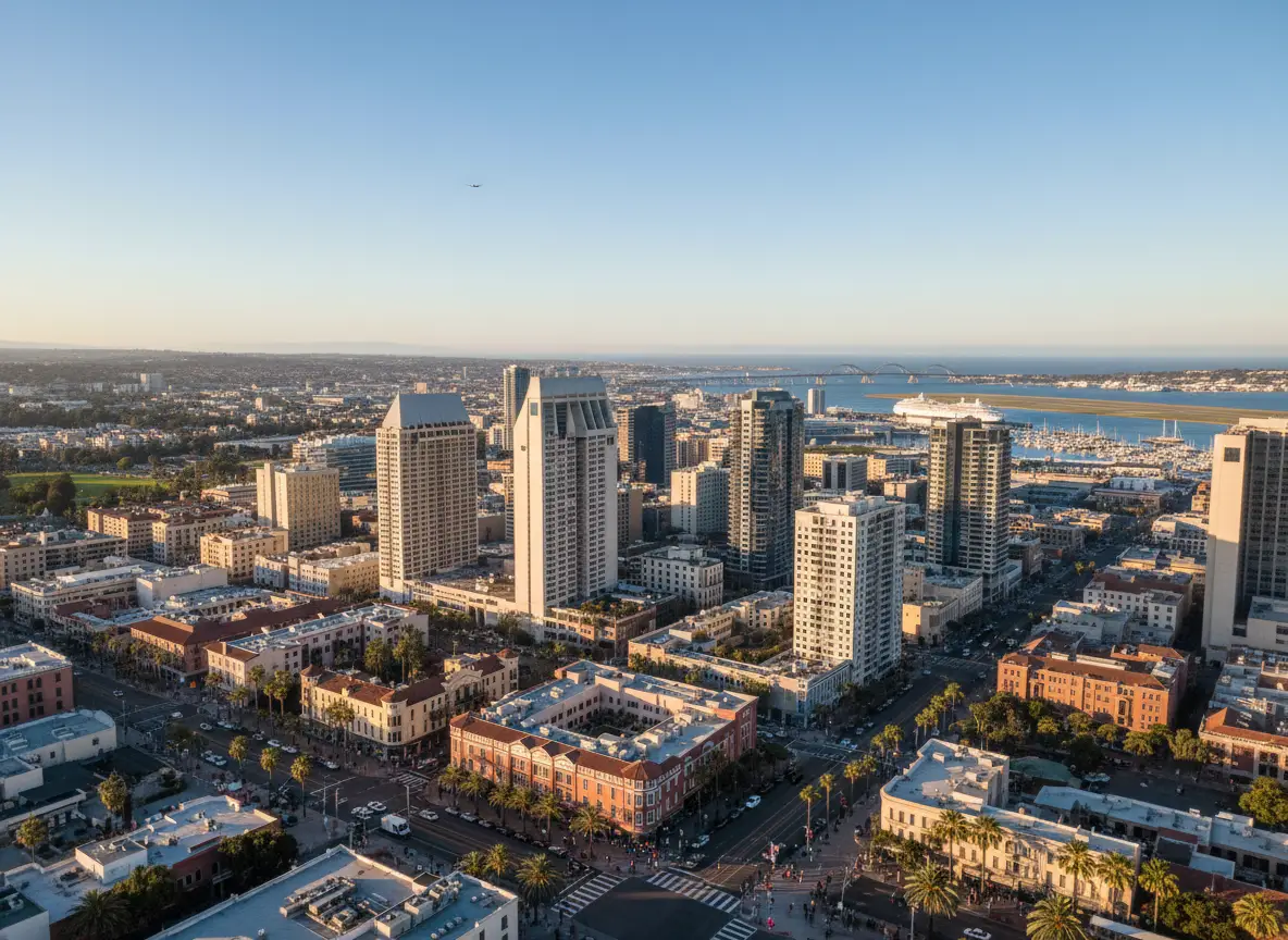 san diego over view shot san diego over view shot